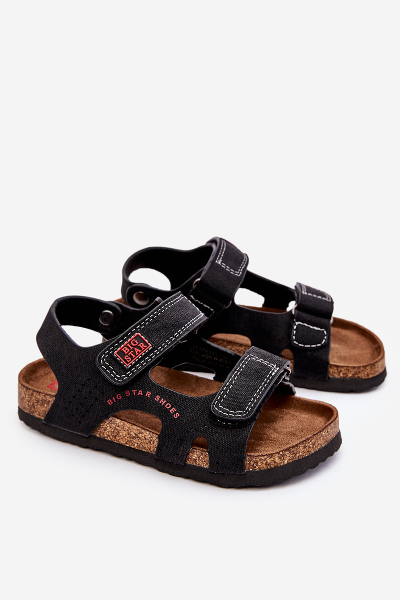 Kids lightweight Velcro Sandals Big Star LL374141 black