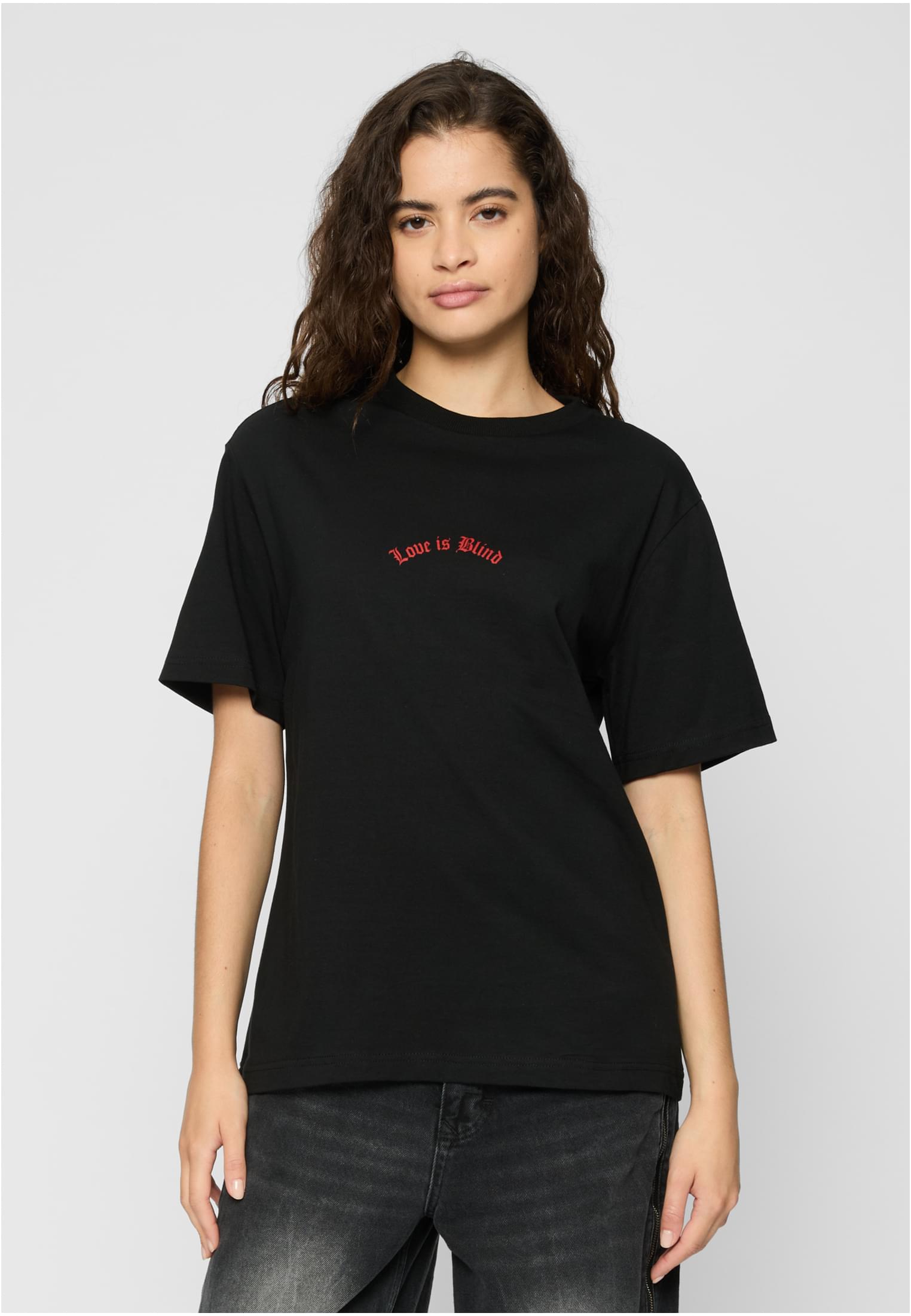 Women's T-shirt Love Is Blind Black