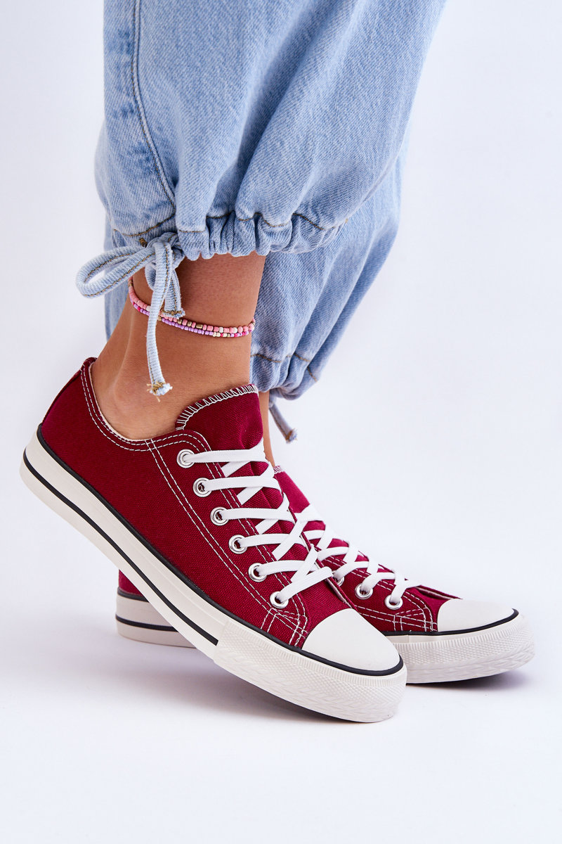 Classic Low Womens Sneakers Burgundy Vegas