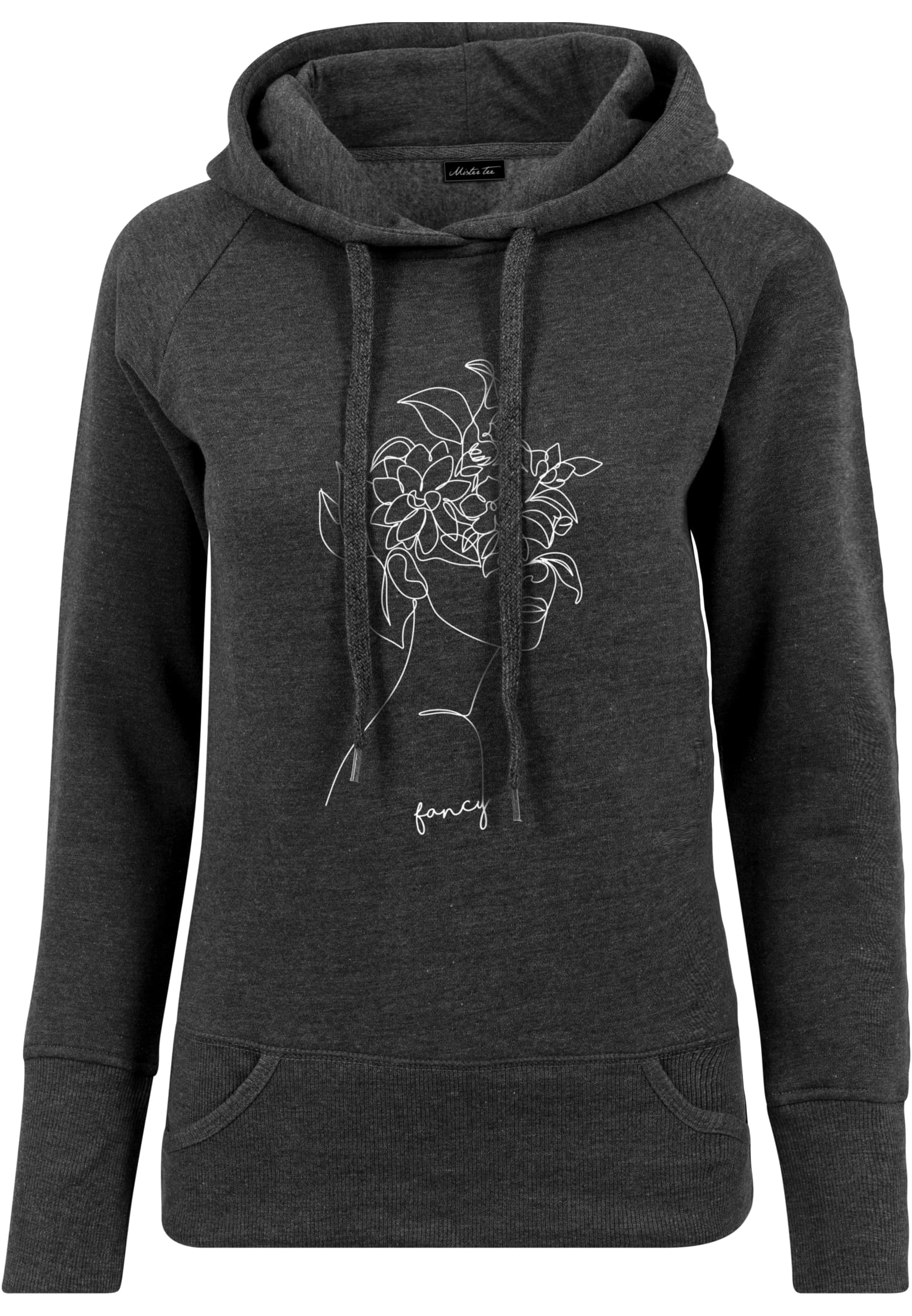 Women's charcoal One Line Fruit Hoody