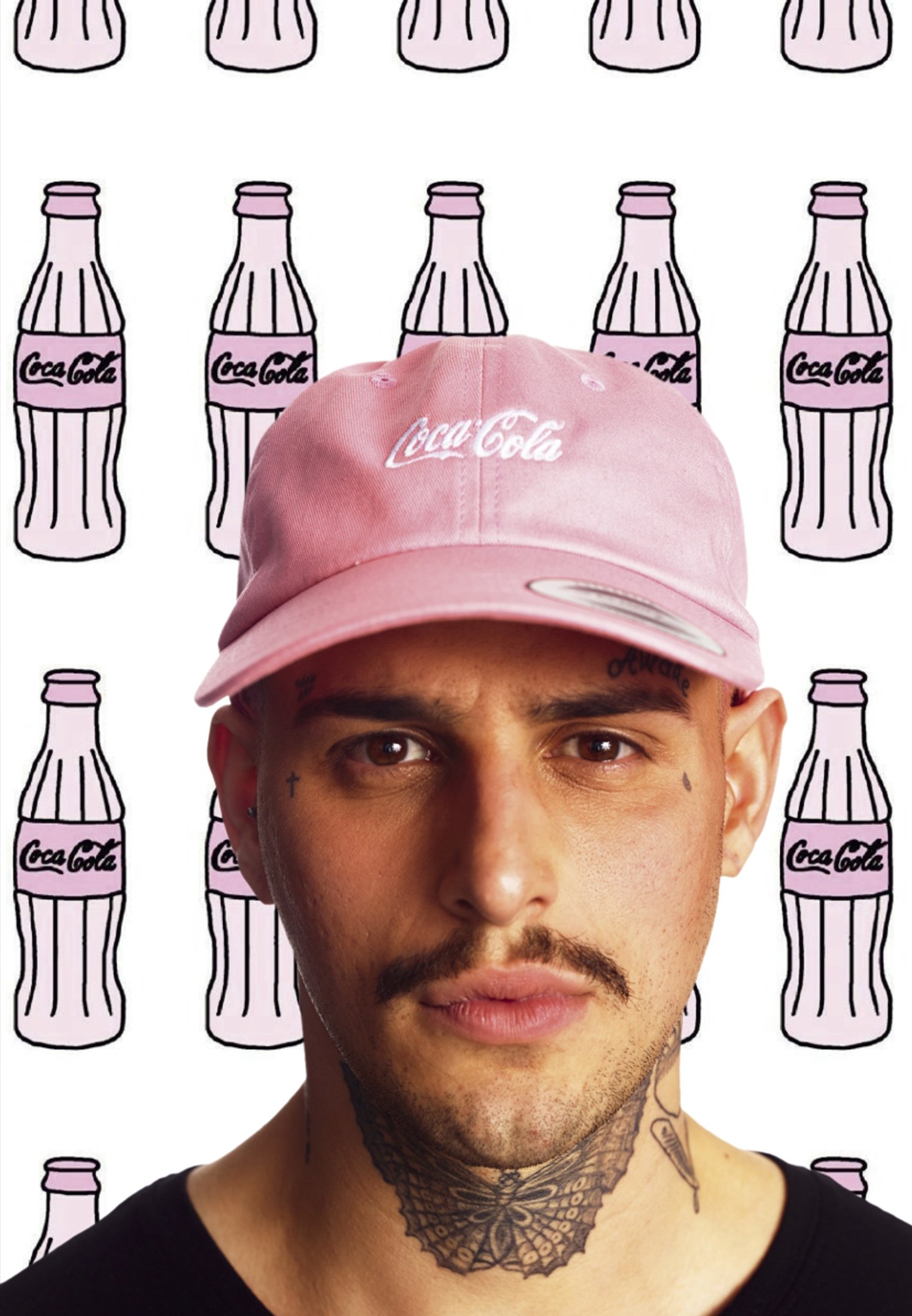 Kšiltovka s logem Coca Cola růžová