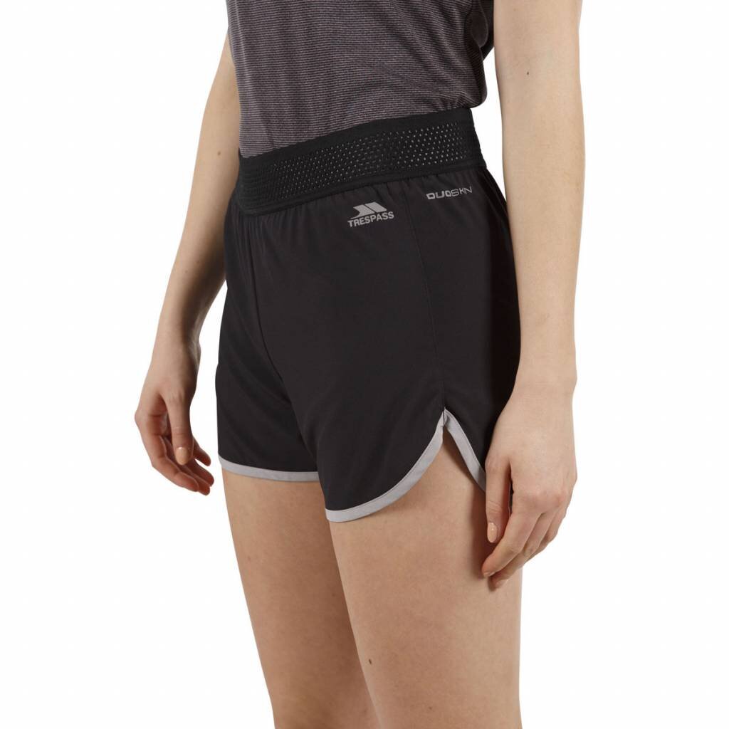 Women&#039;s Trespass Sadie Running Shorts in Black