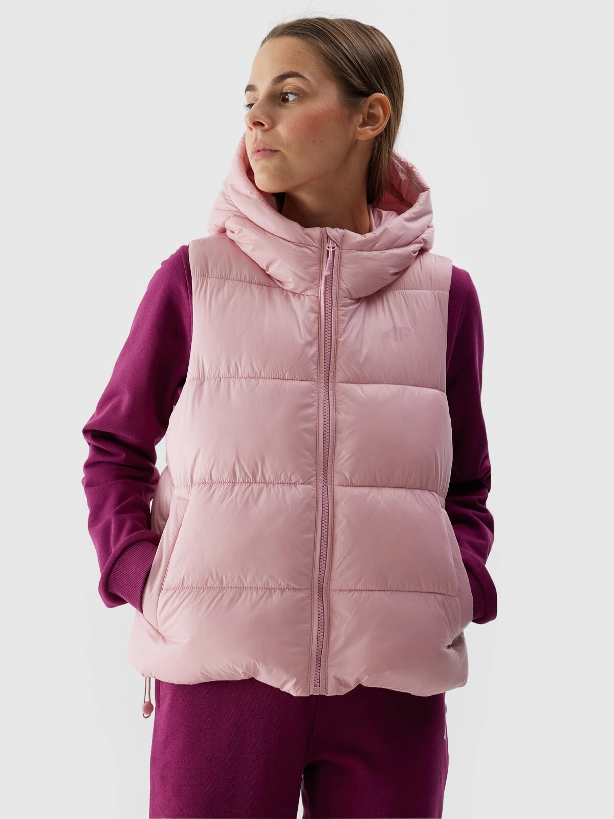 Women's 4F Synthetic Down Down Vest - Pink