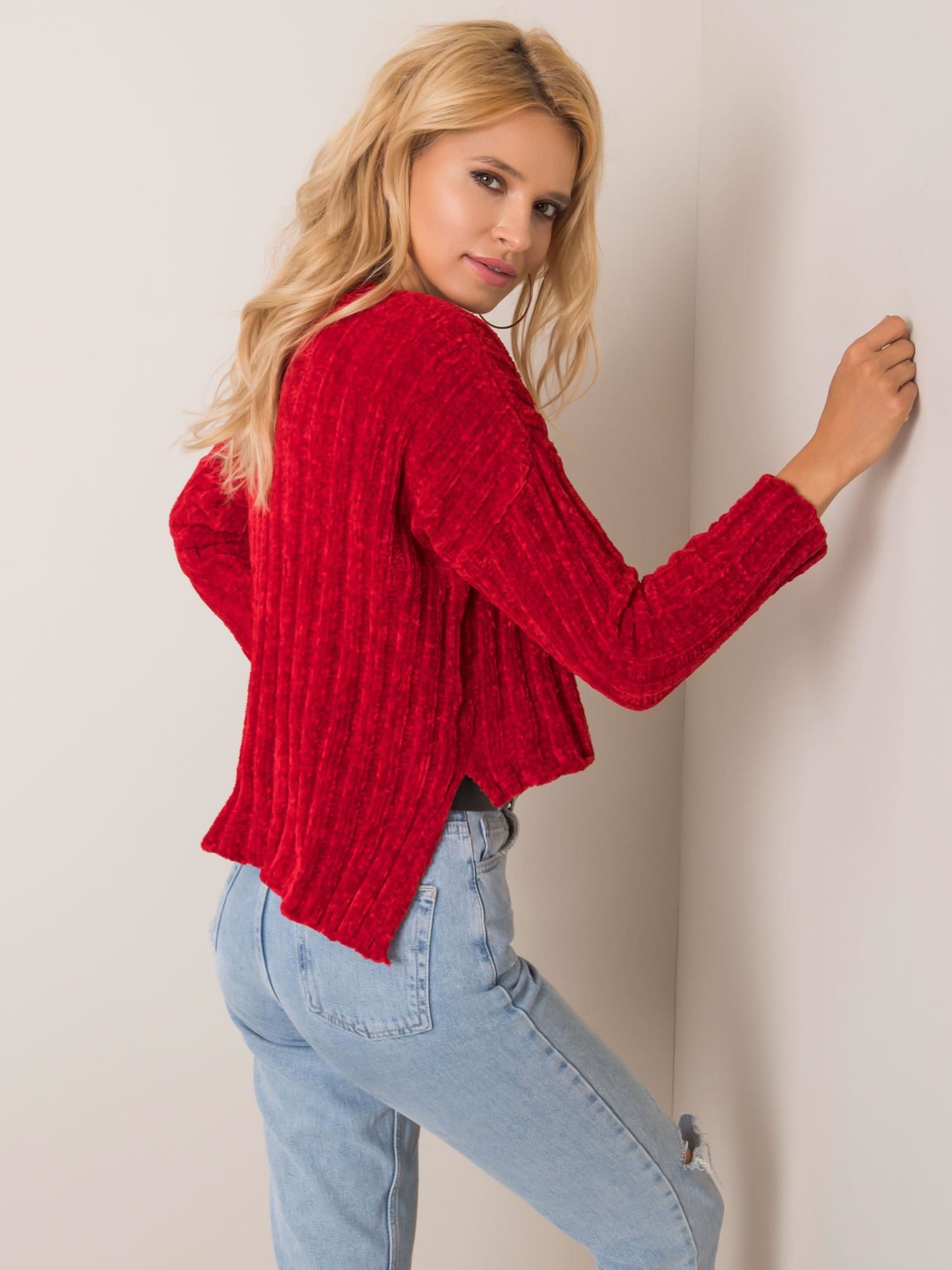 Dark Red Sweater By Olivvia RUE PARIS