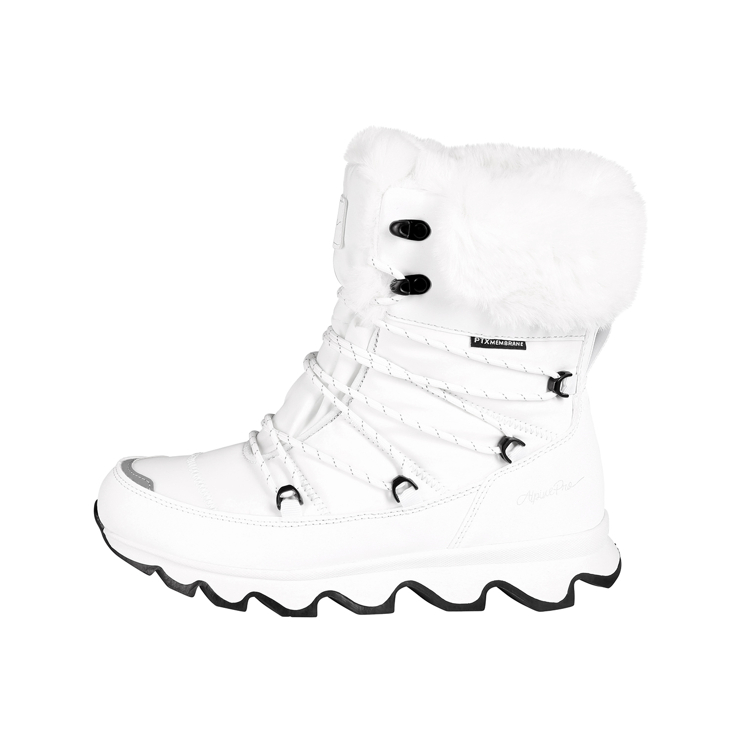 Women's winter shoes ALPINE PRO DERA white