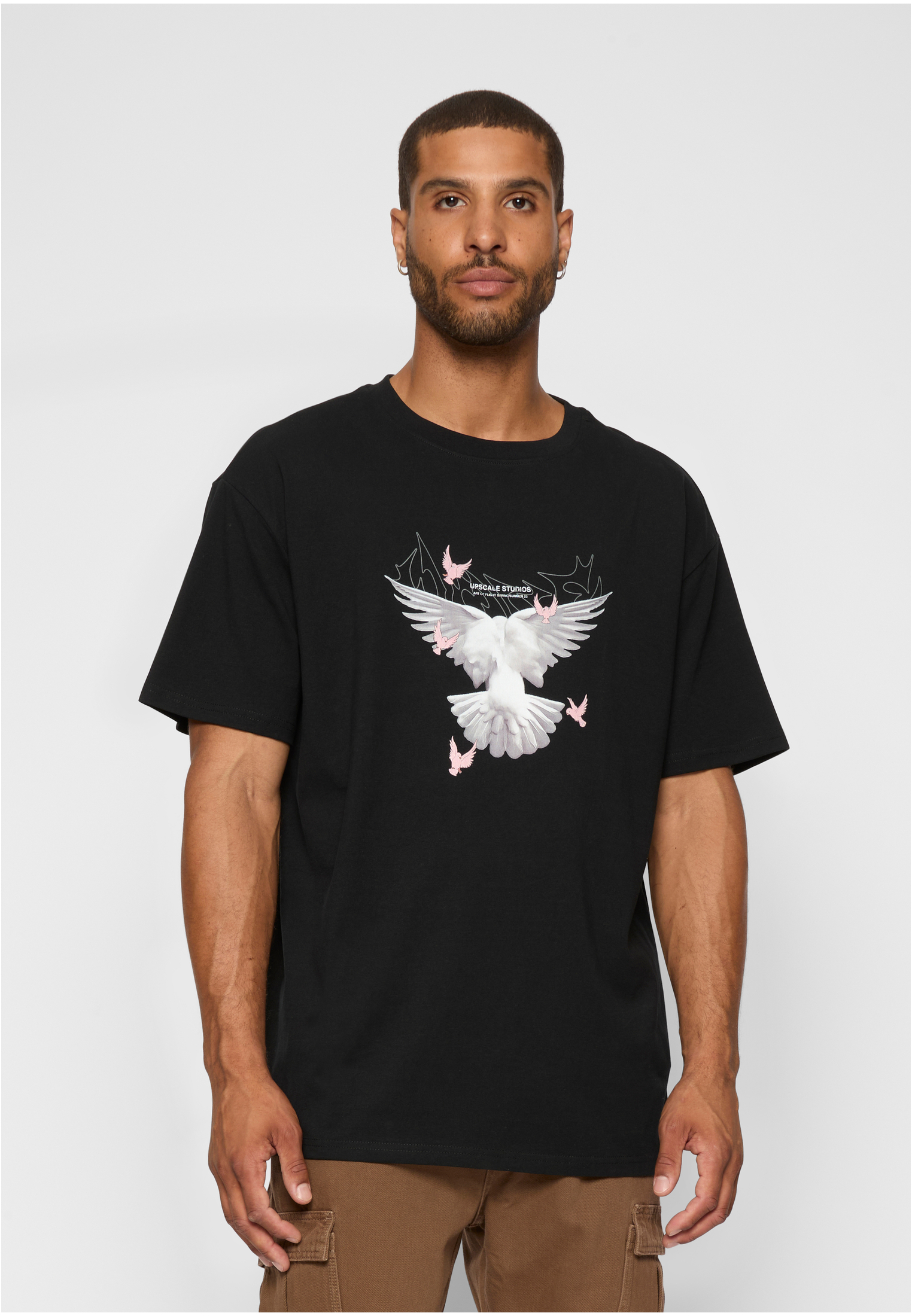 Doves Oversize T-shirt Black