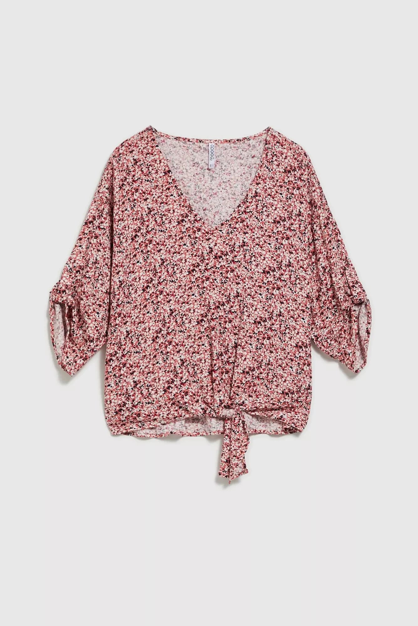 Ladies' patterned blouse MOODO - pink