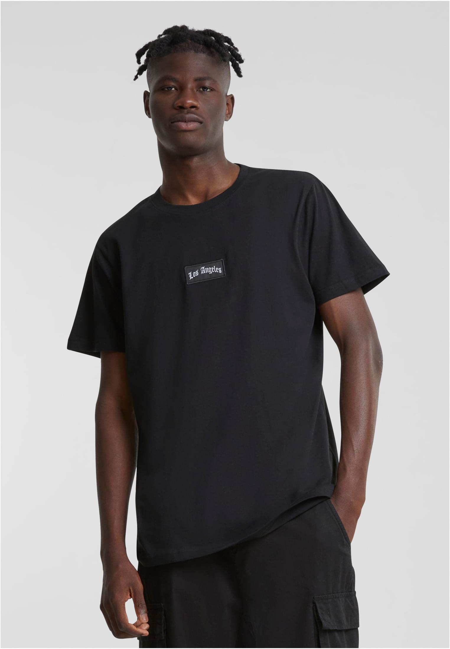 Mens T-shirt LA Sketch Patch black