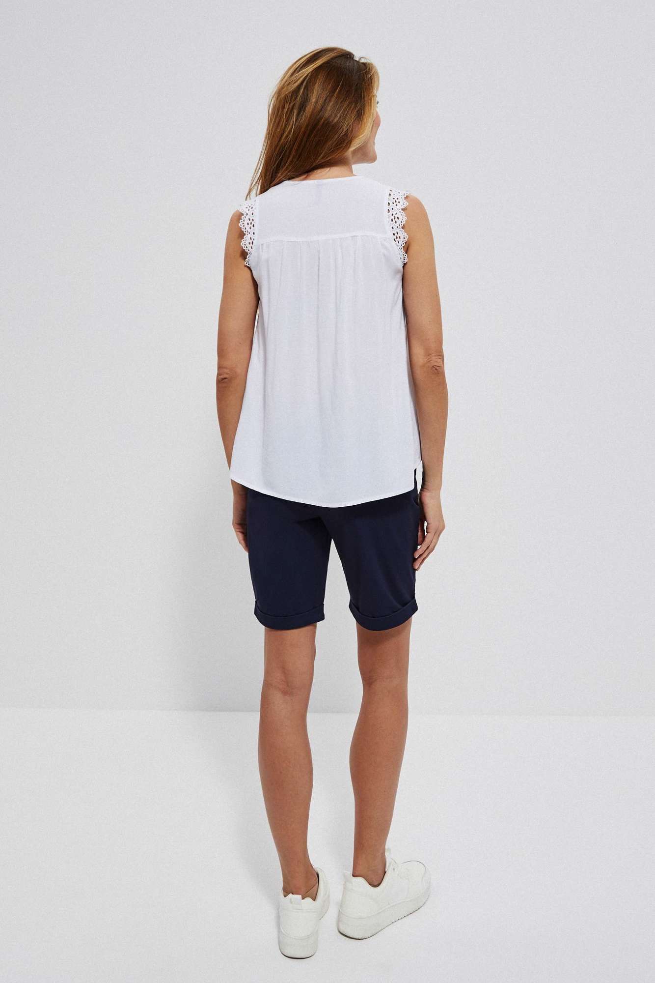 Viscose top with lace