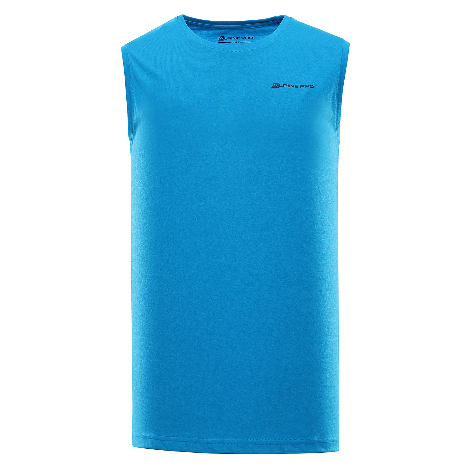 Men's Quick-drying Tank Top ALPINE PRO QARET Neon Atomic Blue