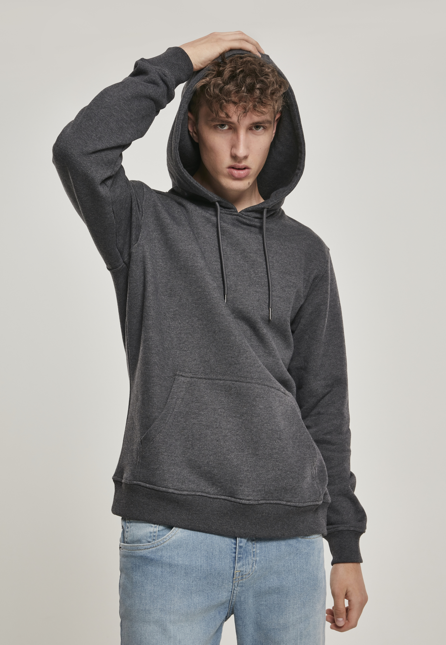 Basic Sweat Hoody Charcoal