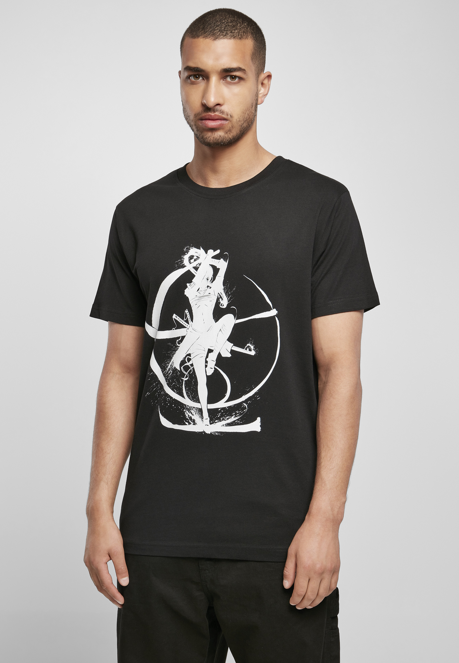 White Samurai T-shirt Black