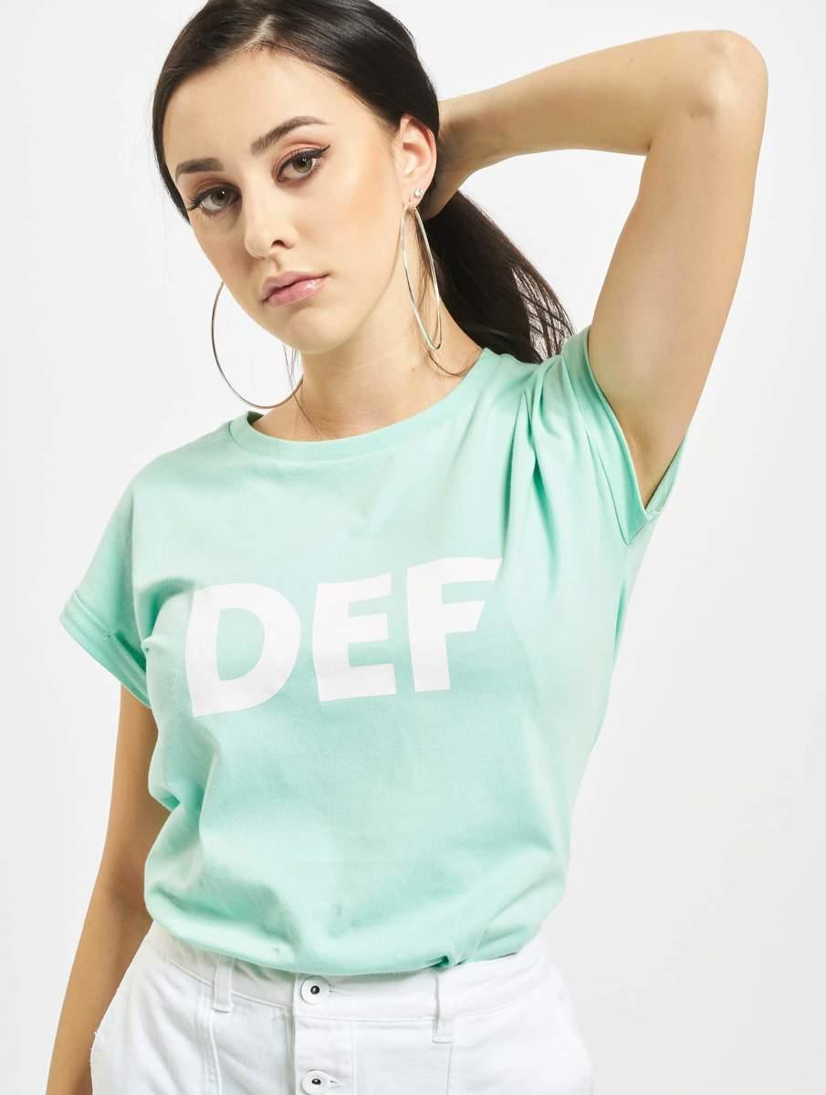 Levně DEF Her Secret T-Shirt tyrkysová