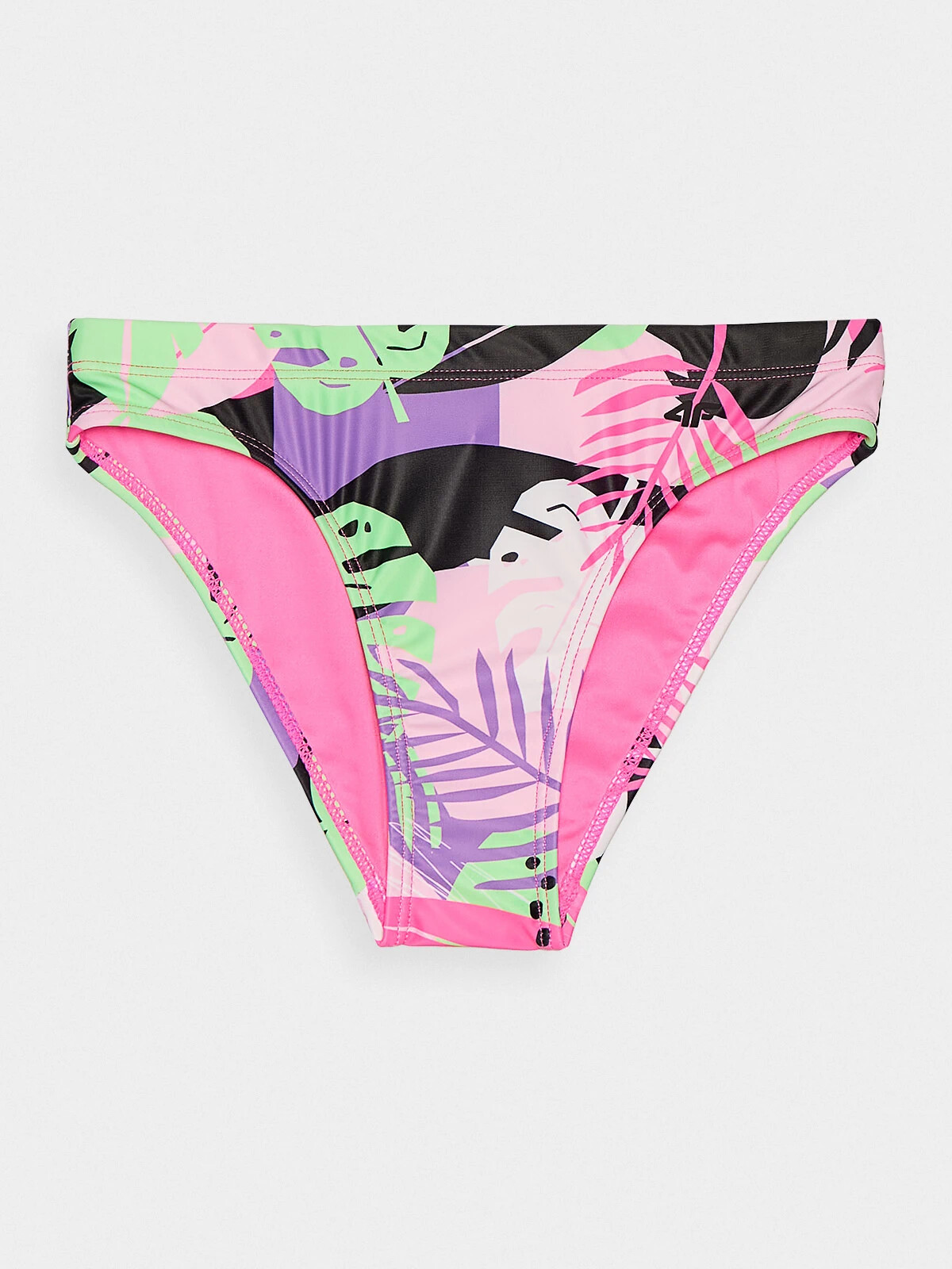 Girls' three-piece swimsuit 4F - multicolored