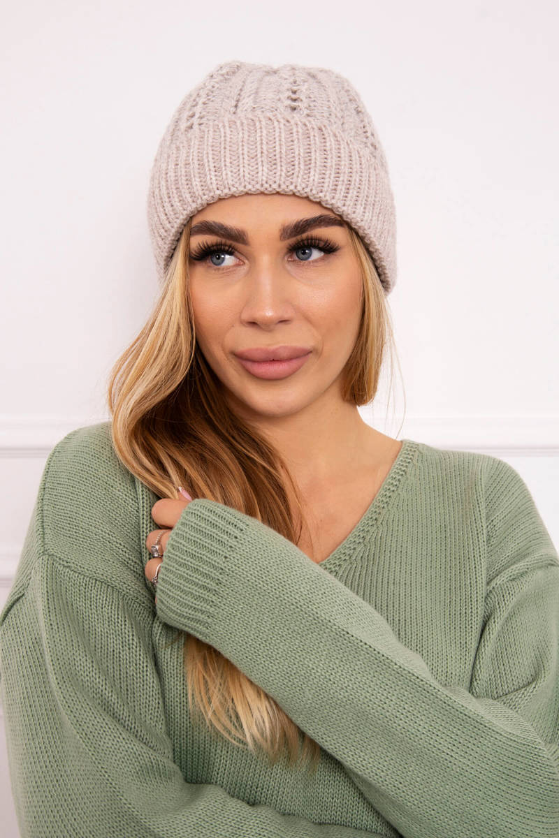 Beanie with fleece Lila K240 light beige