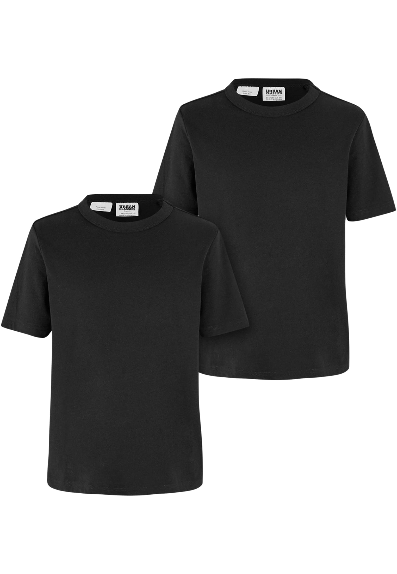 Levně Chlapecké tričko z organické bavlny základní - 2ks - černé