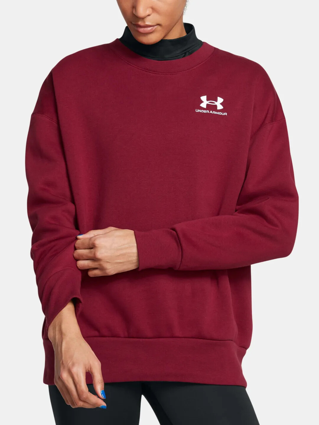 Women's Under Armour Icon Fleece OS Crew Sweatshirt