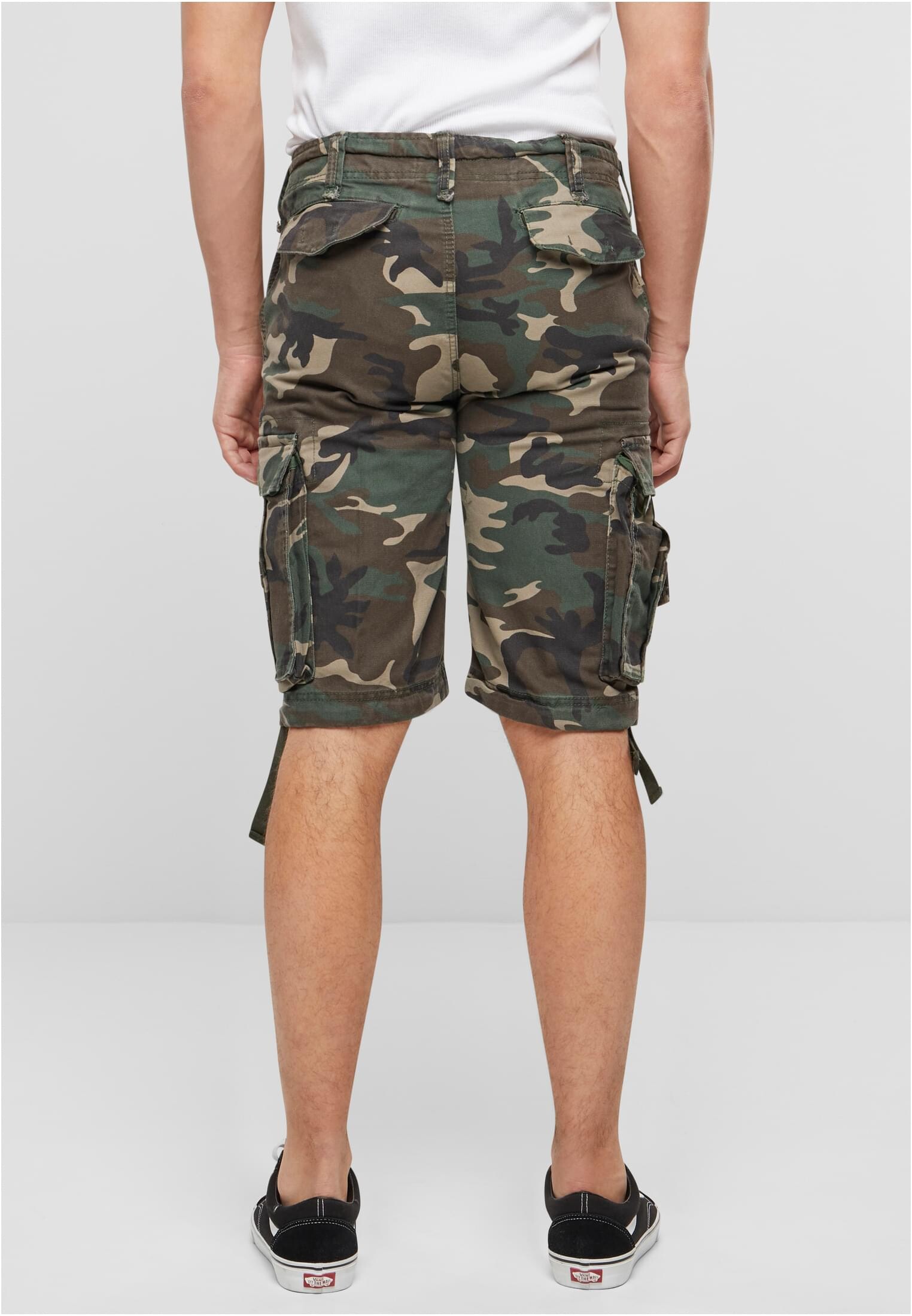 Men&#039;s Vintage Cargo Shorts - Olive/Camouflage