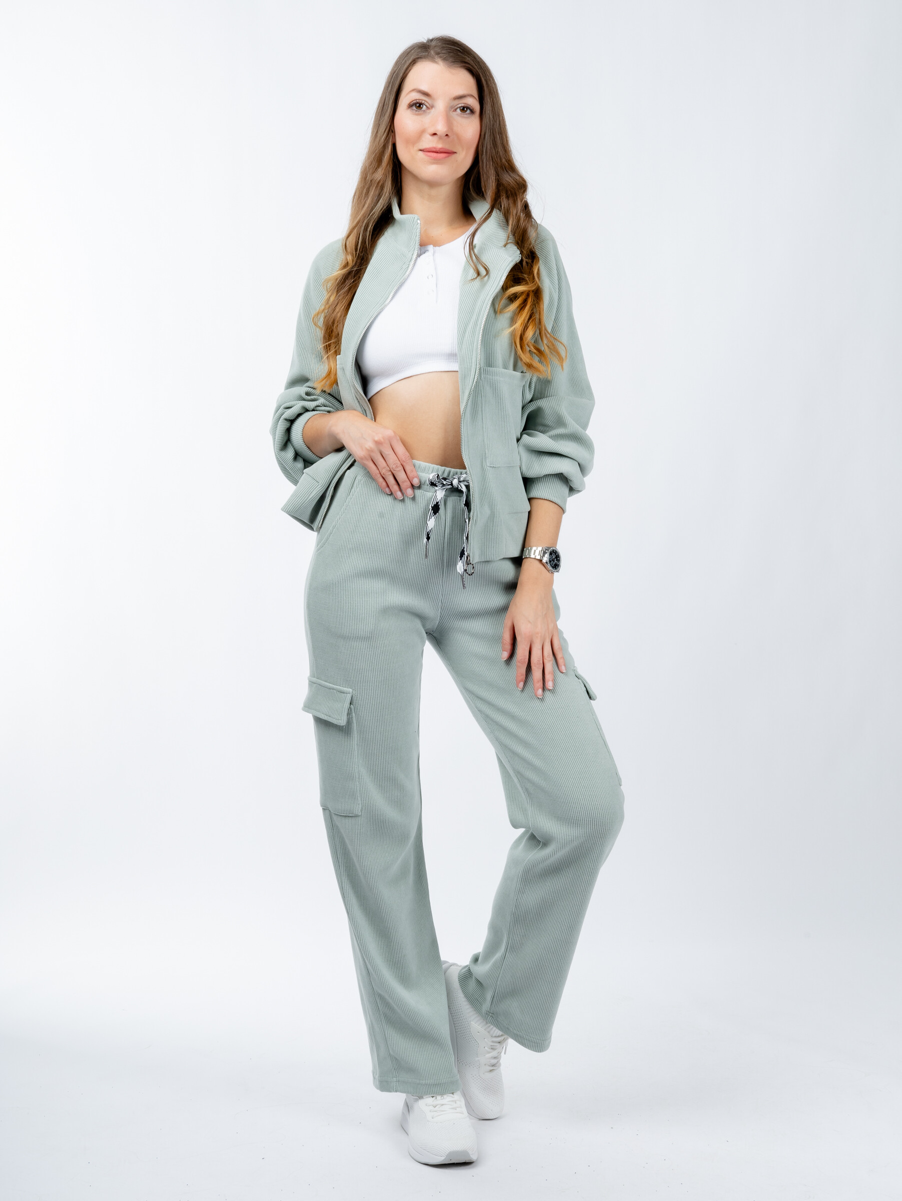 Women&#039;s tracksuit GLANO - green