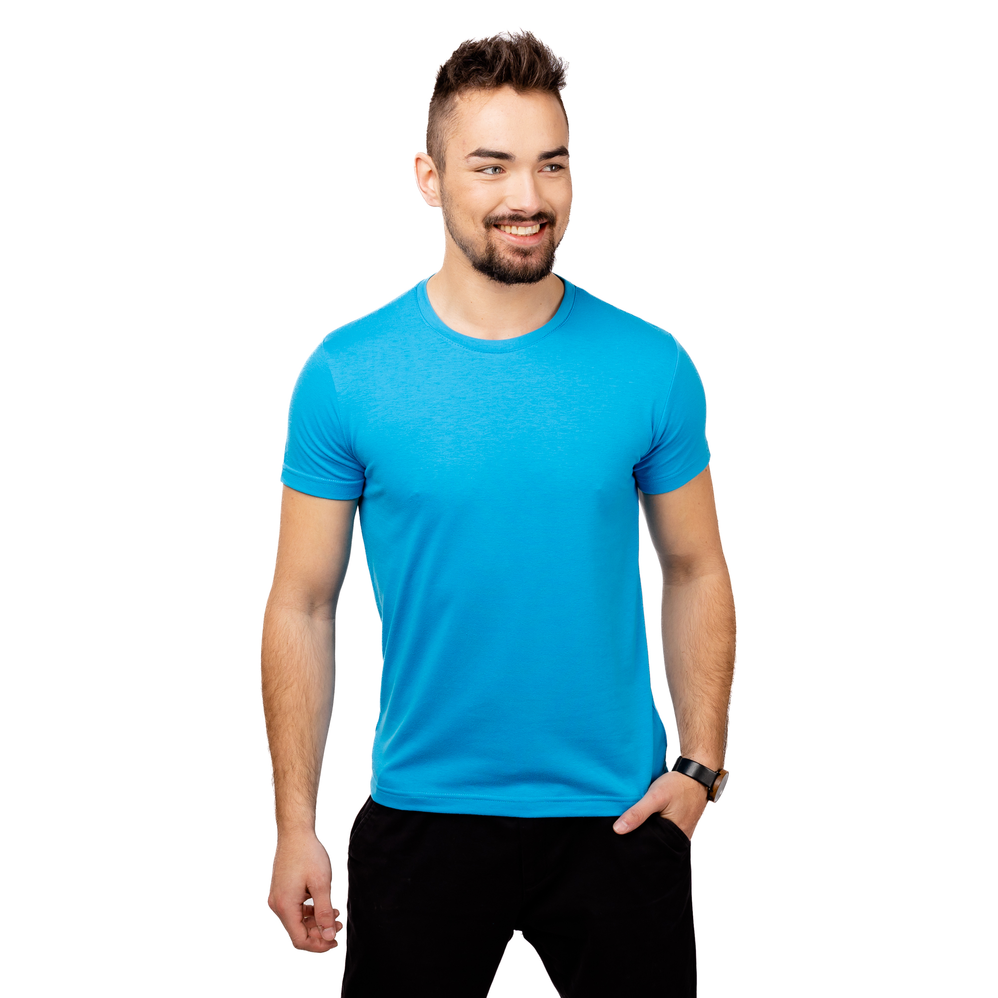 Levně Pánské triko GLANO - modré