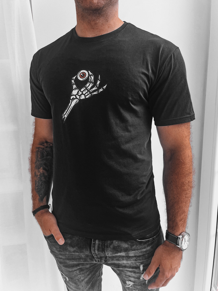 Men's Black T-shirt with Dstreet print