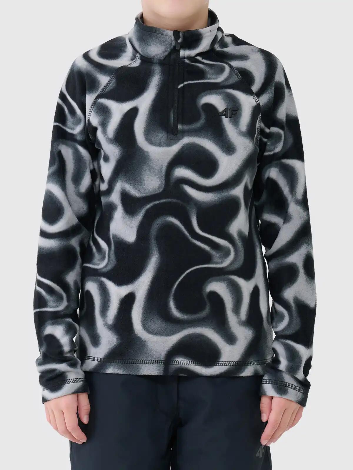 Girls' fleece sweatshirt 4F