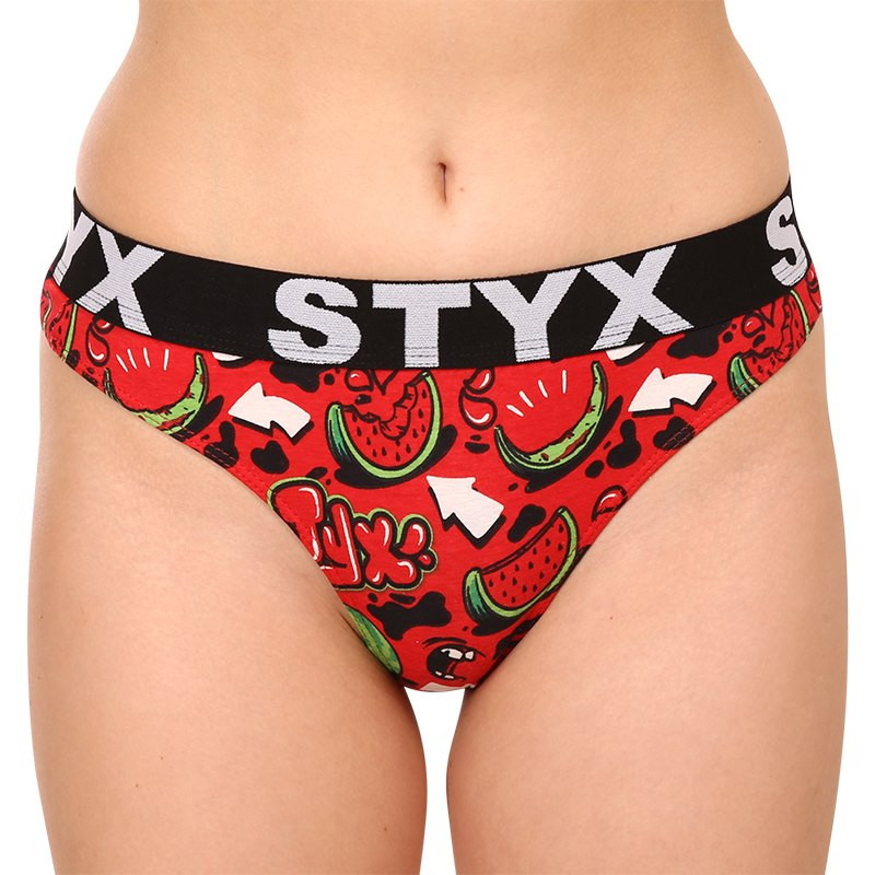 Women's Thong Styx Art Sports Rubber Melons