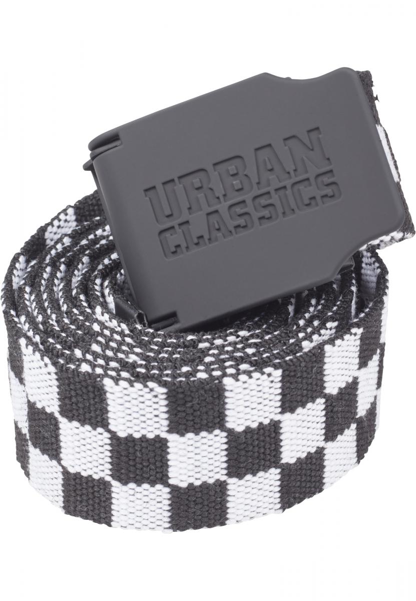 UC Canvas Belt Checkerboard 150cm black/white