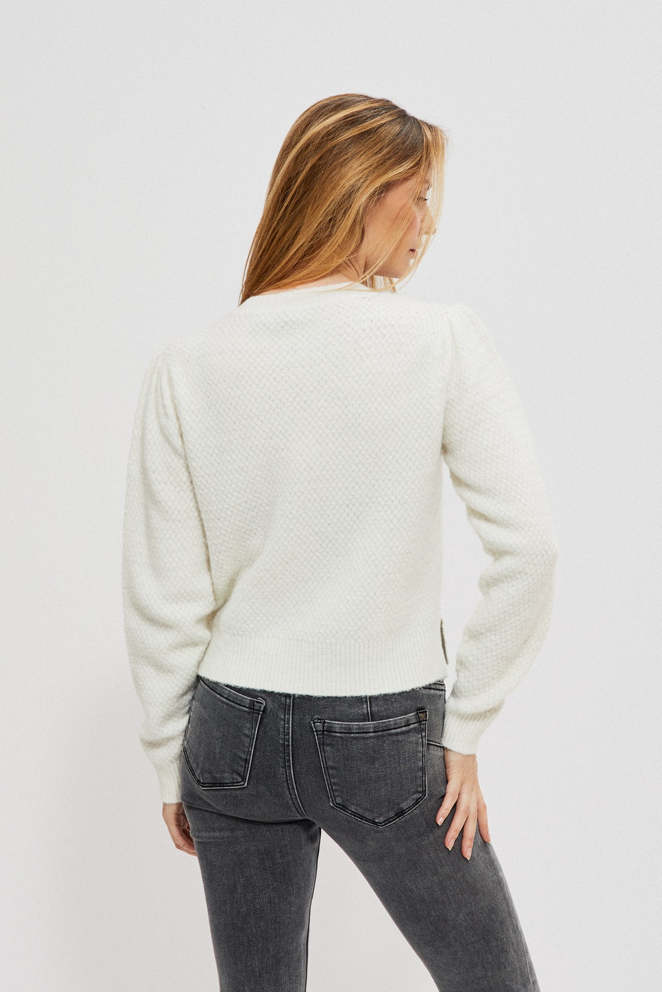 Button-down sweater