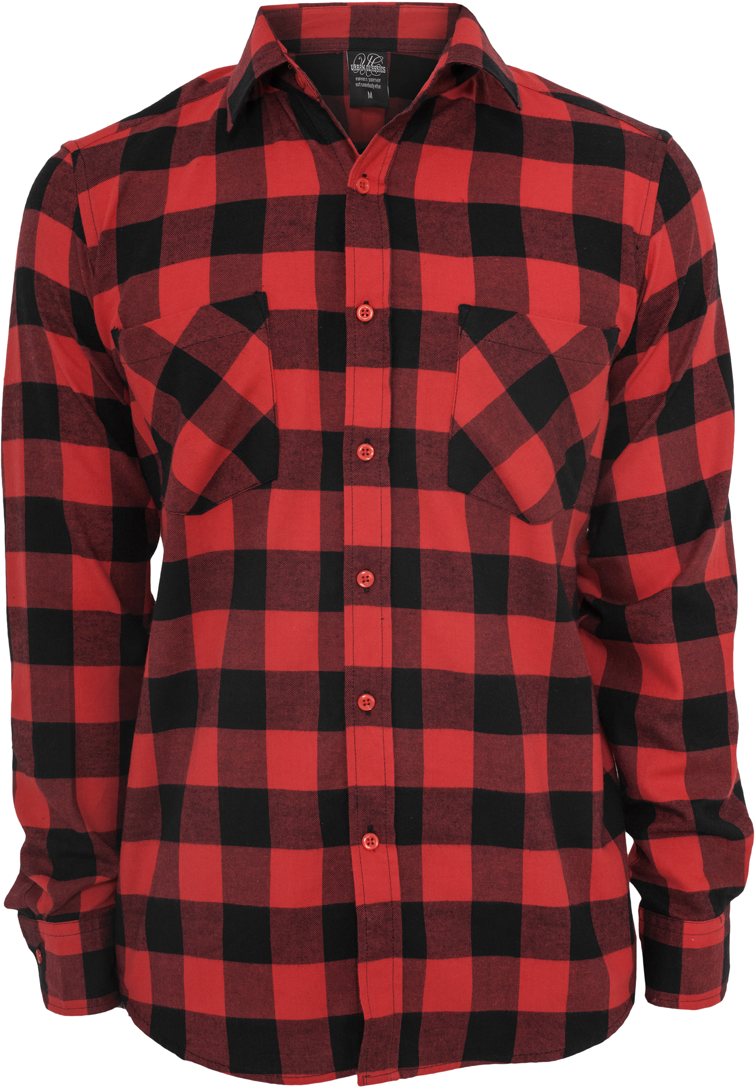 Boys' Plaid Flannel Shirt Black/red