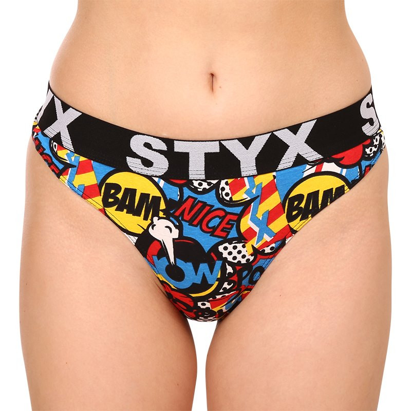 Women's Thong Styx Art Sports Rubber Poof