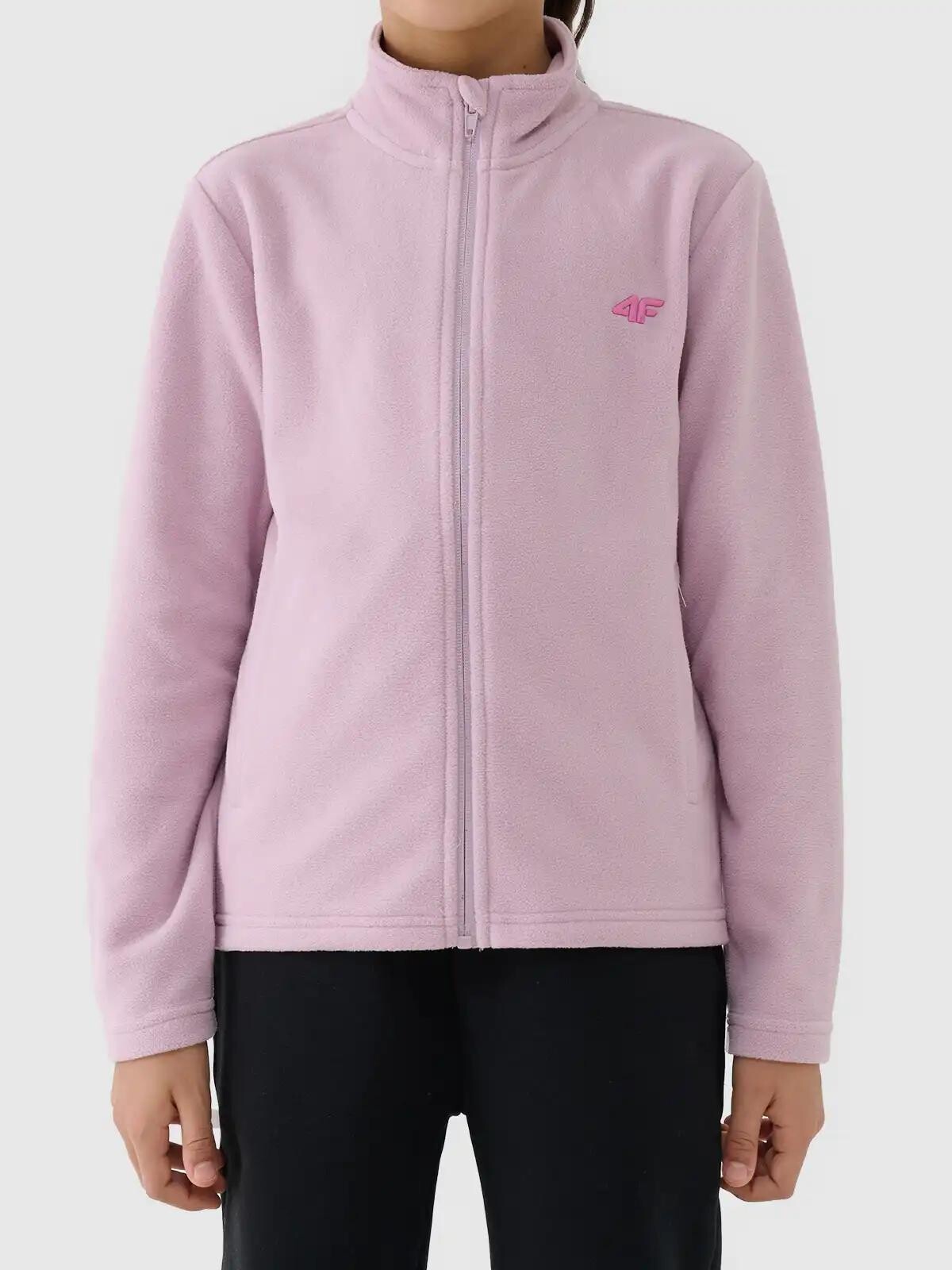 Girls&#039; fleece sweatshirt 4F