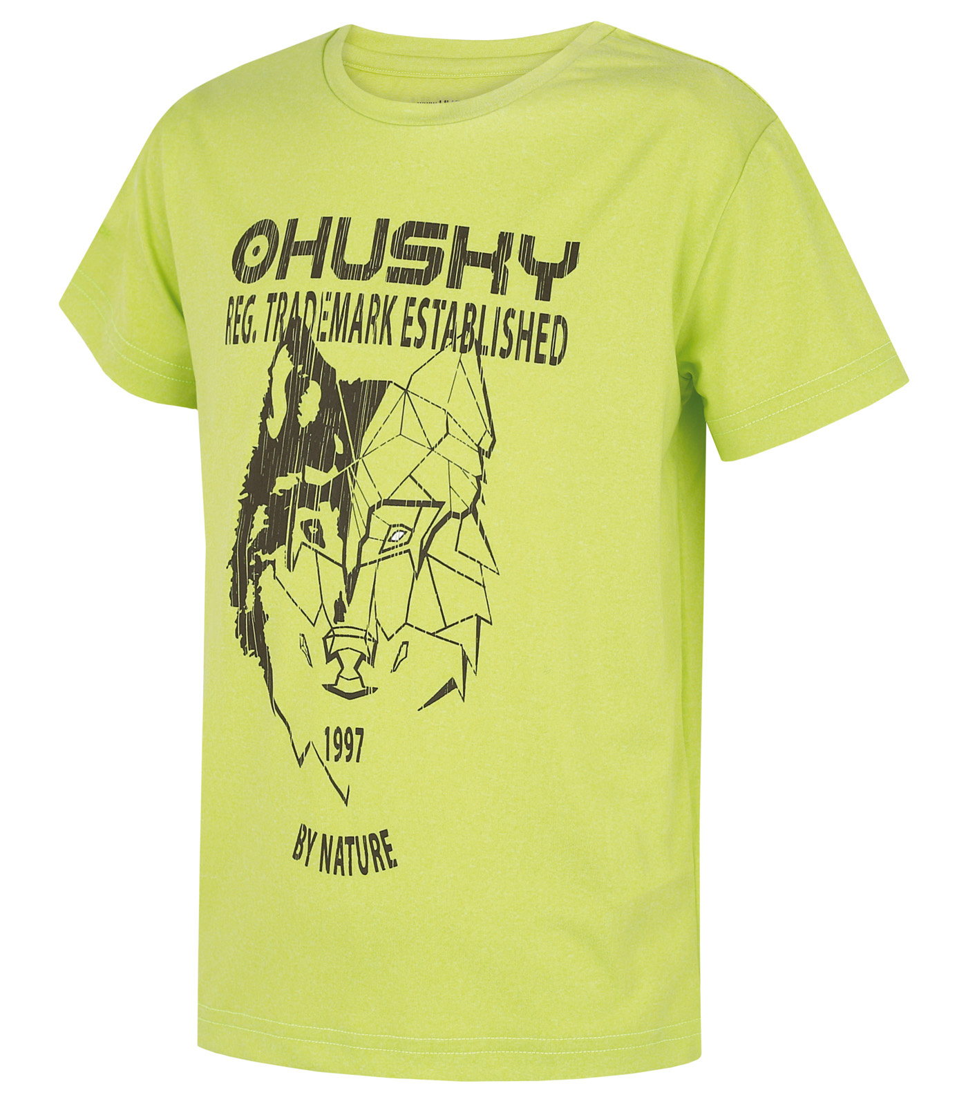 Children's functional T-shirt HUSKY Tash K bright green