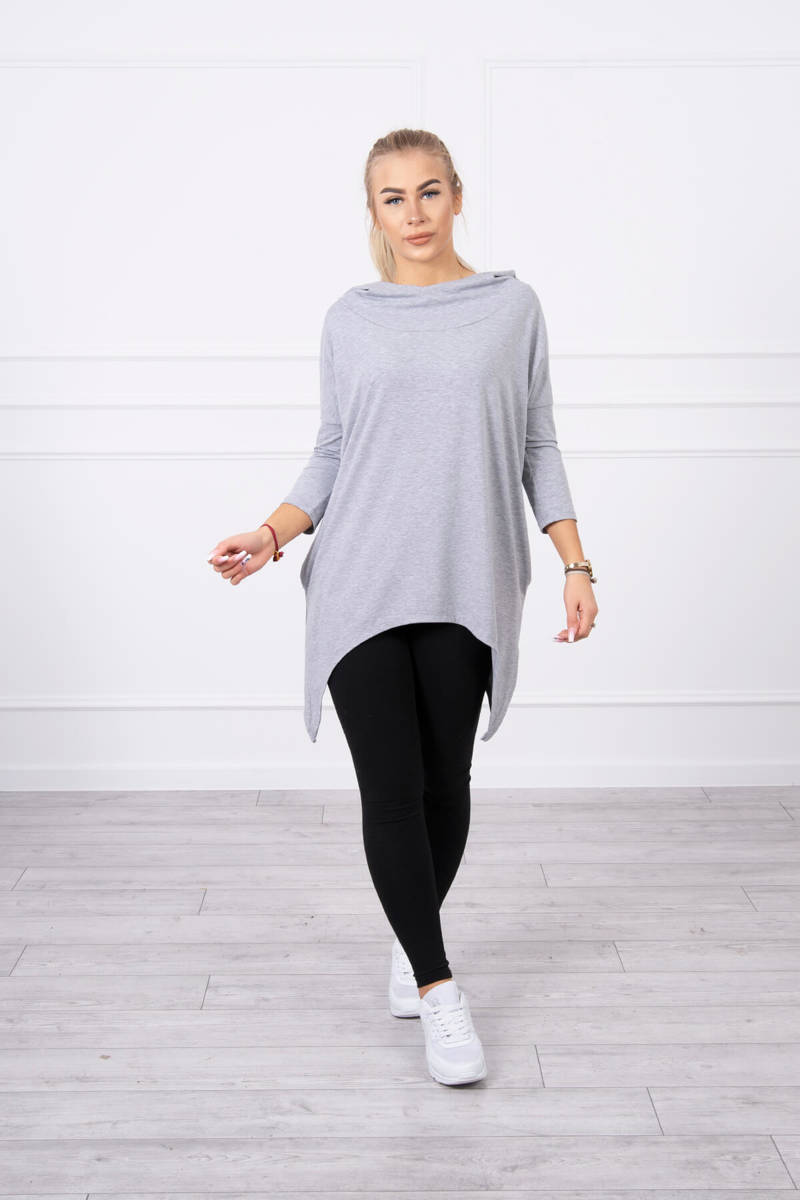 Sweatshirt with grey wing print