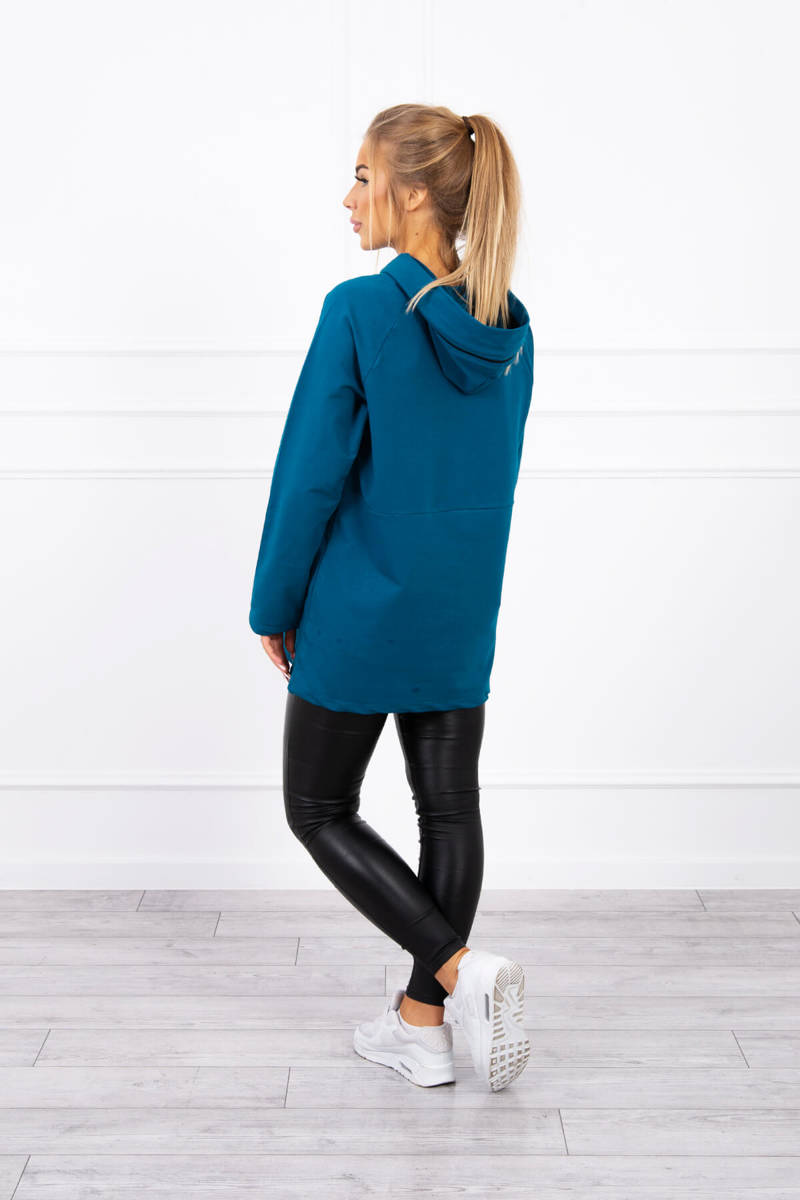 Oversize maritime zippered tunic