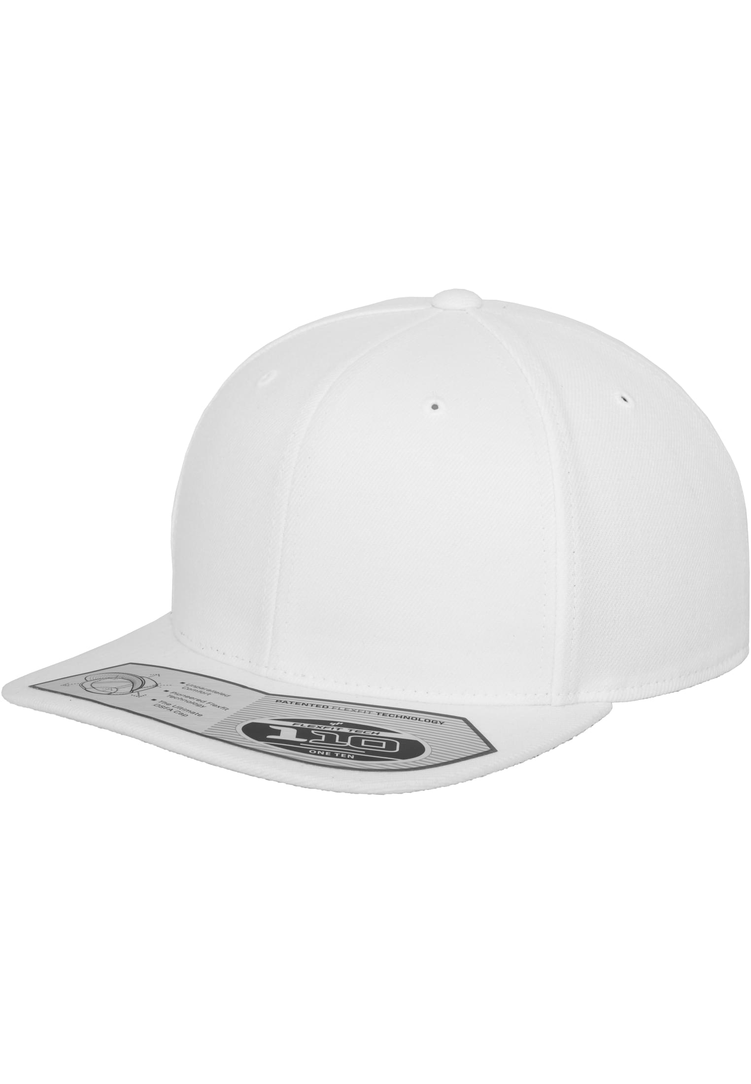 110 Fitted Snapback White