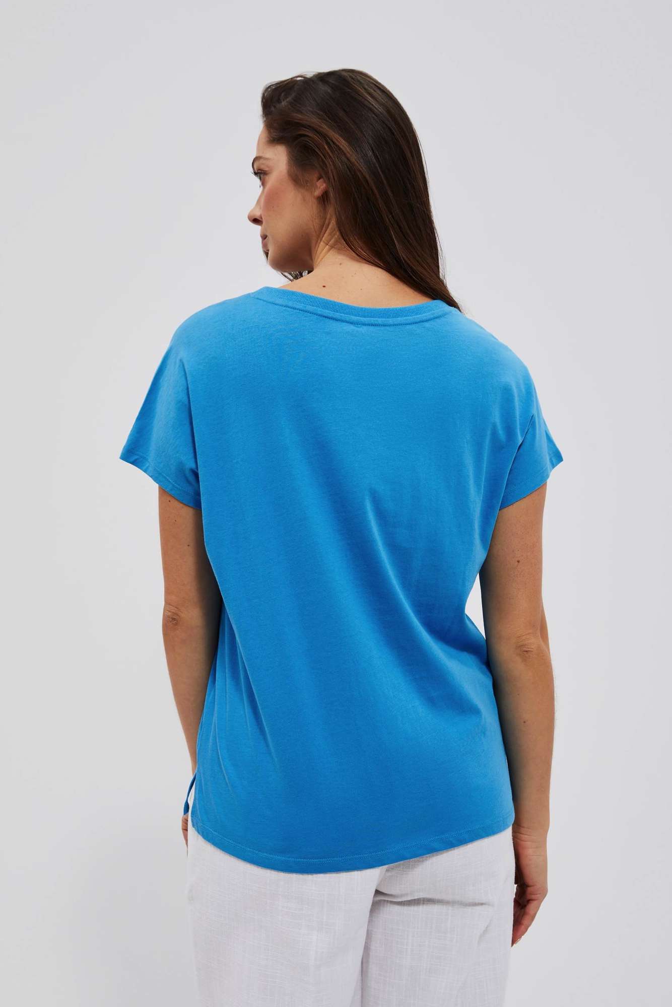 WOMEN'S T-SHIRT L-TS-4048 FRESH BLUE