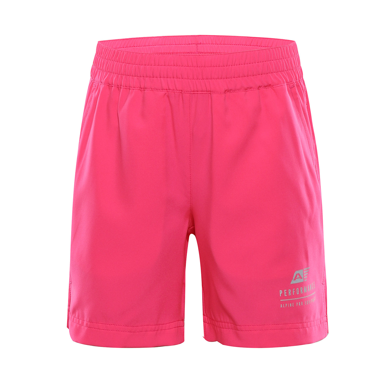 Kids quick-drying shorts ALPINE PRO SPORTO neon knockout pink