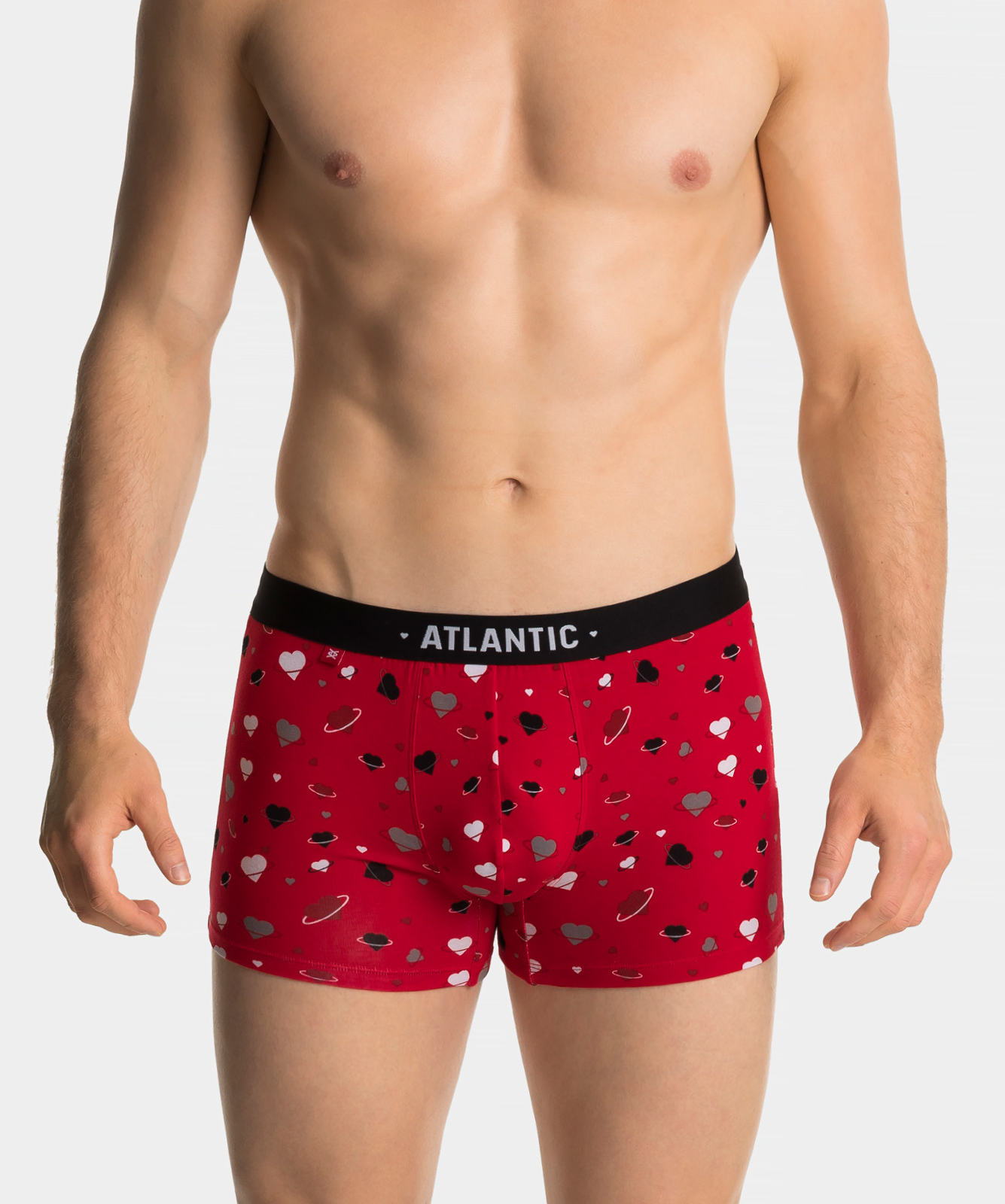 Men ́s boxers Love ATLANTIC 2Pack + gift box - black, red