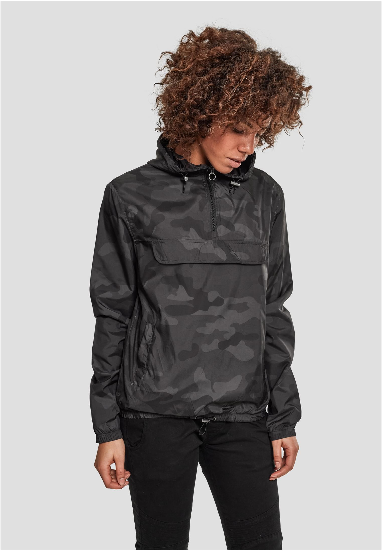 Dámská Bunda Camo Pull Over Darkcamo