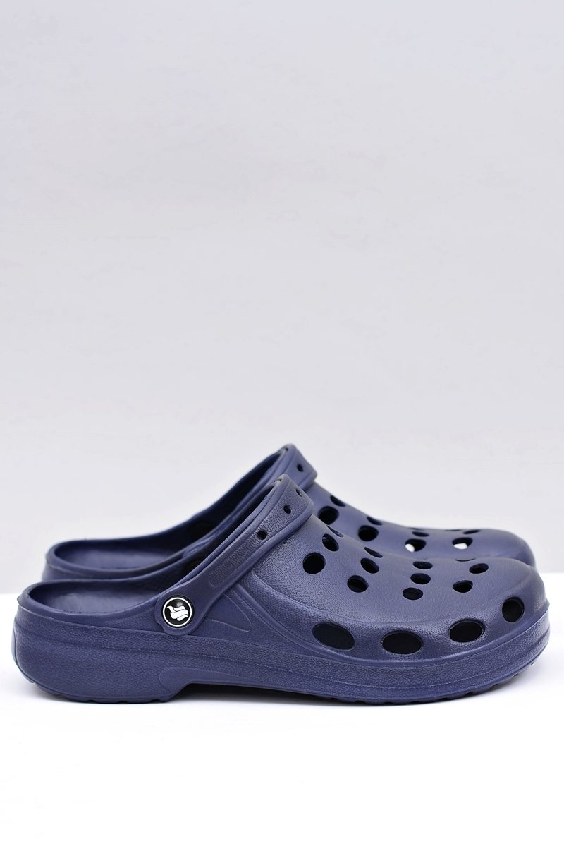 navy blue mens crocs