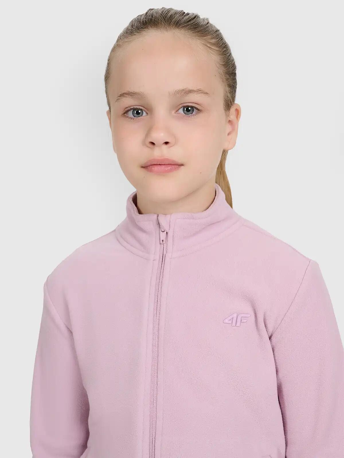Girls&#039; fleece sweatshirt 4F