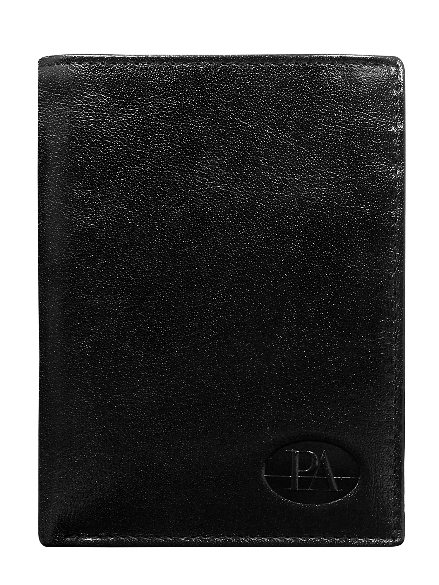 Men's Black Open Leather Wallet