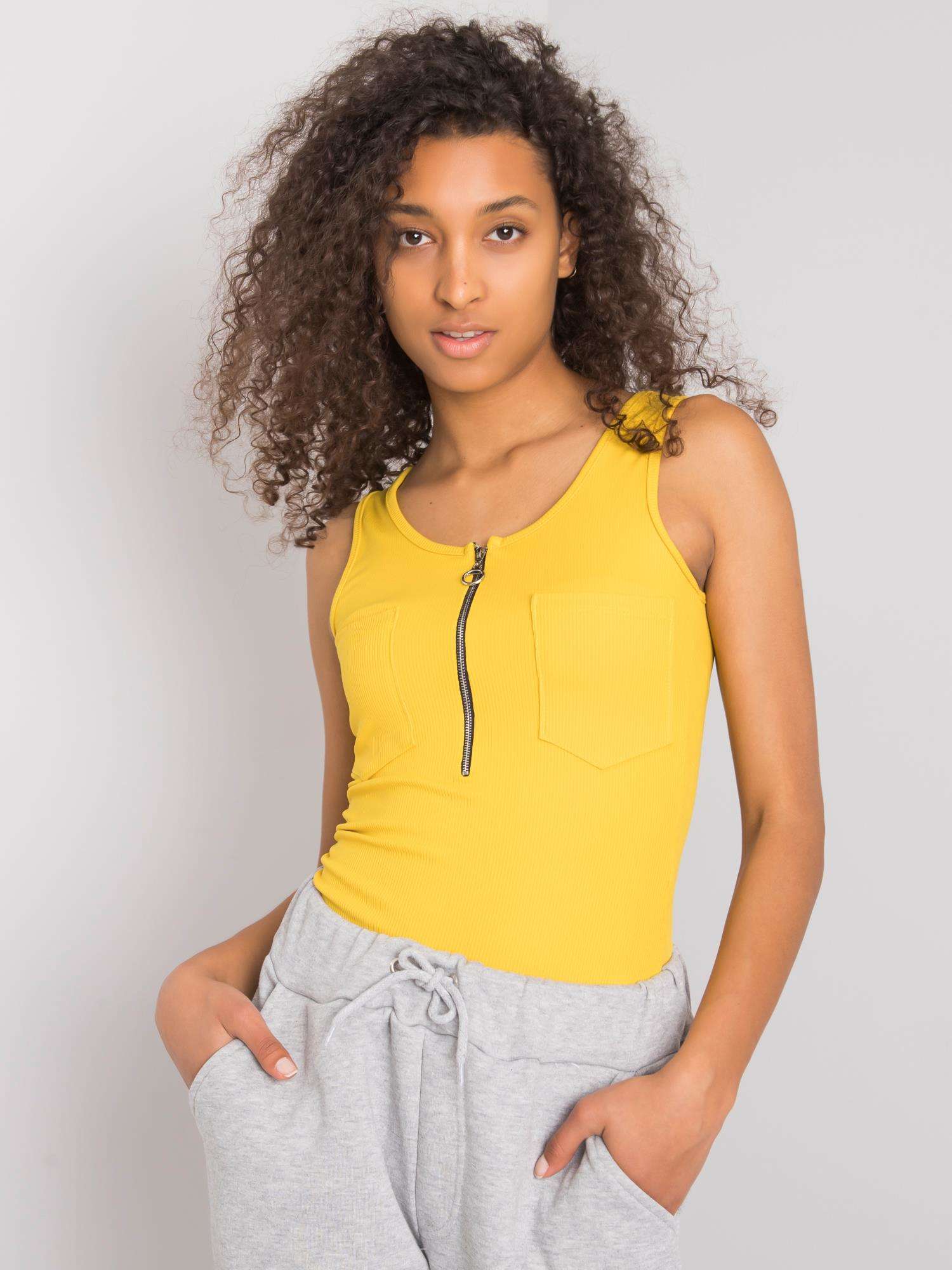 Partea de sus cu dungi galbene