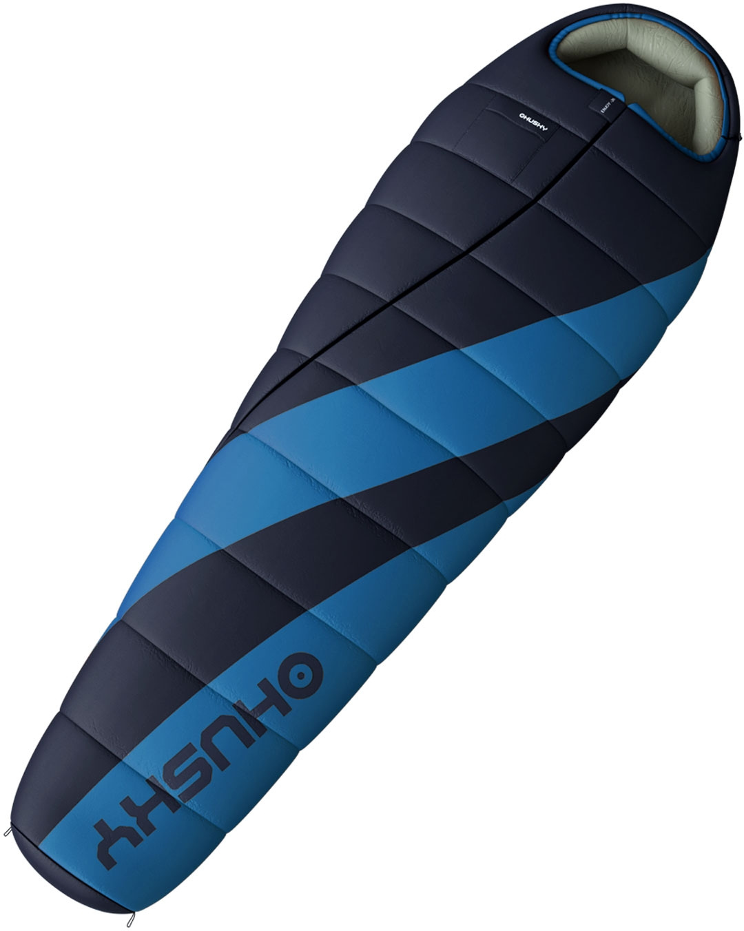Synthetic three-season sleeping bag HUSKY Ember Long -15°C blue