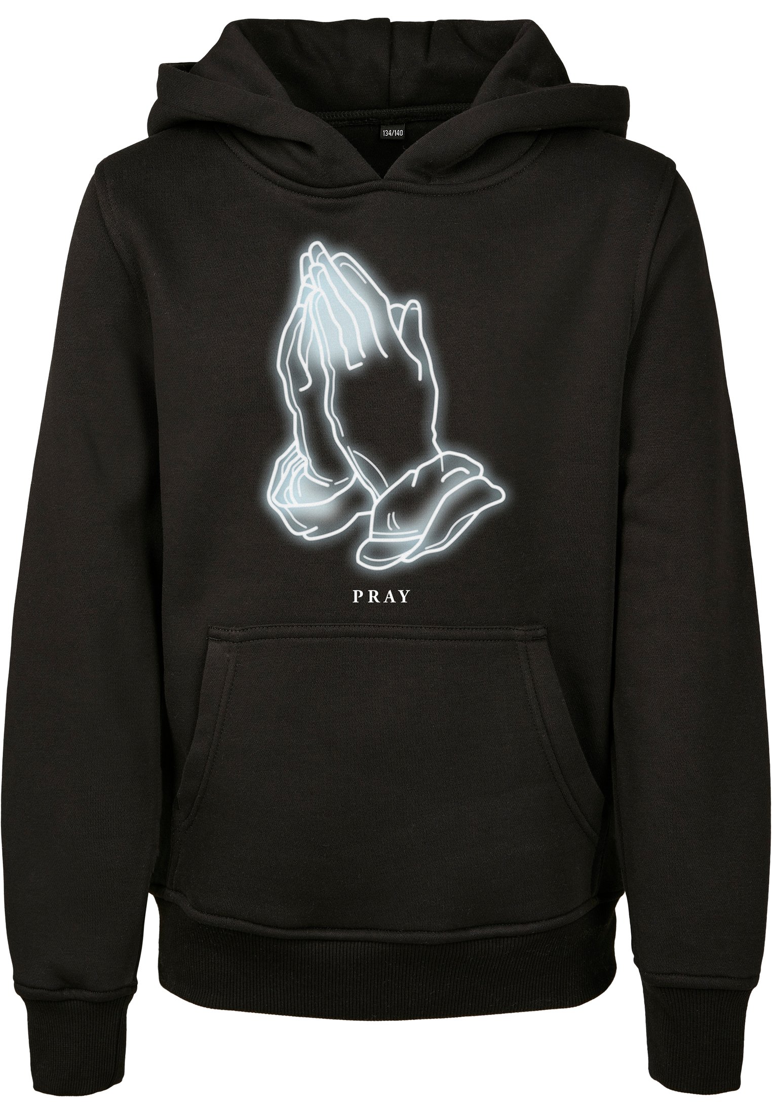 Kids Pray Glow Hoody Black