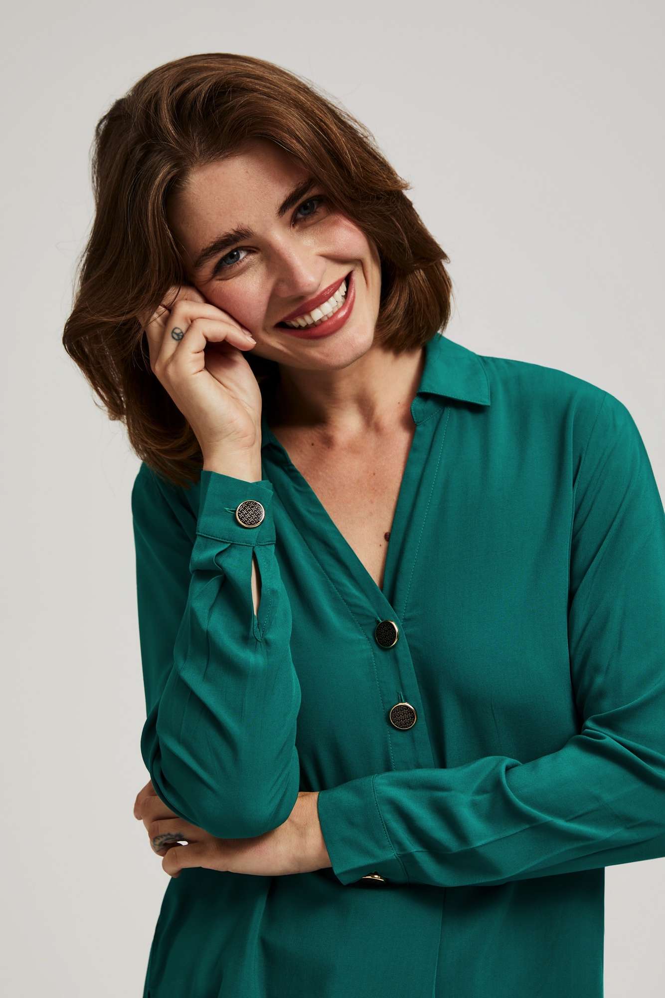 V-neck shirt