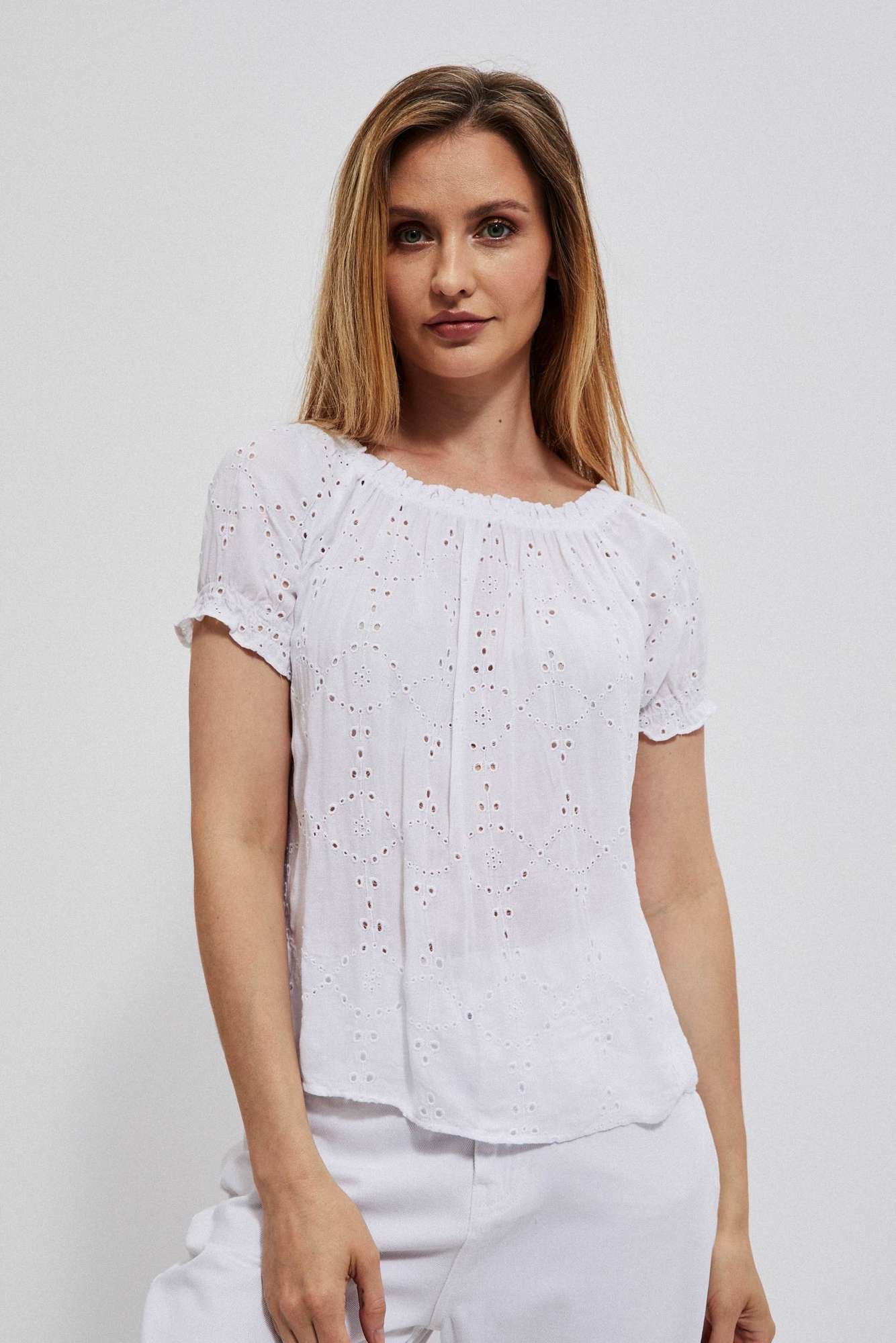 Spanish Flu Open-Shouldered Shirt