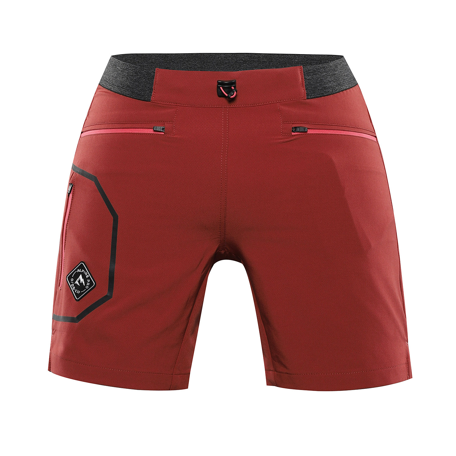 Women's Outdoor Shorts ALPINE PRO ZAMBA Chilli