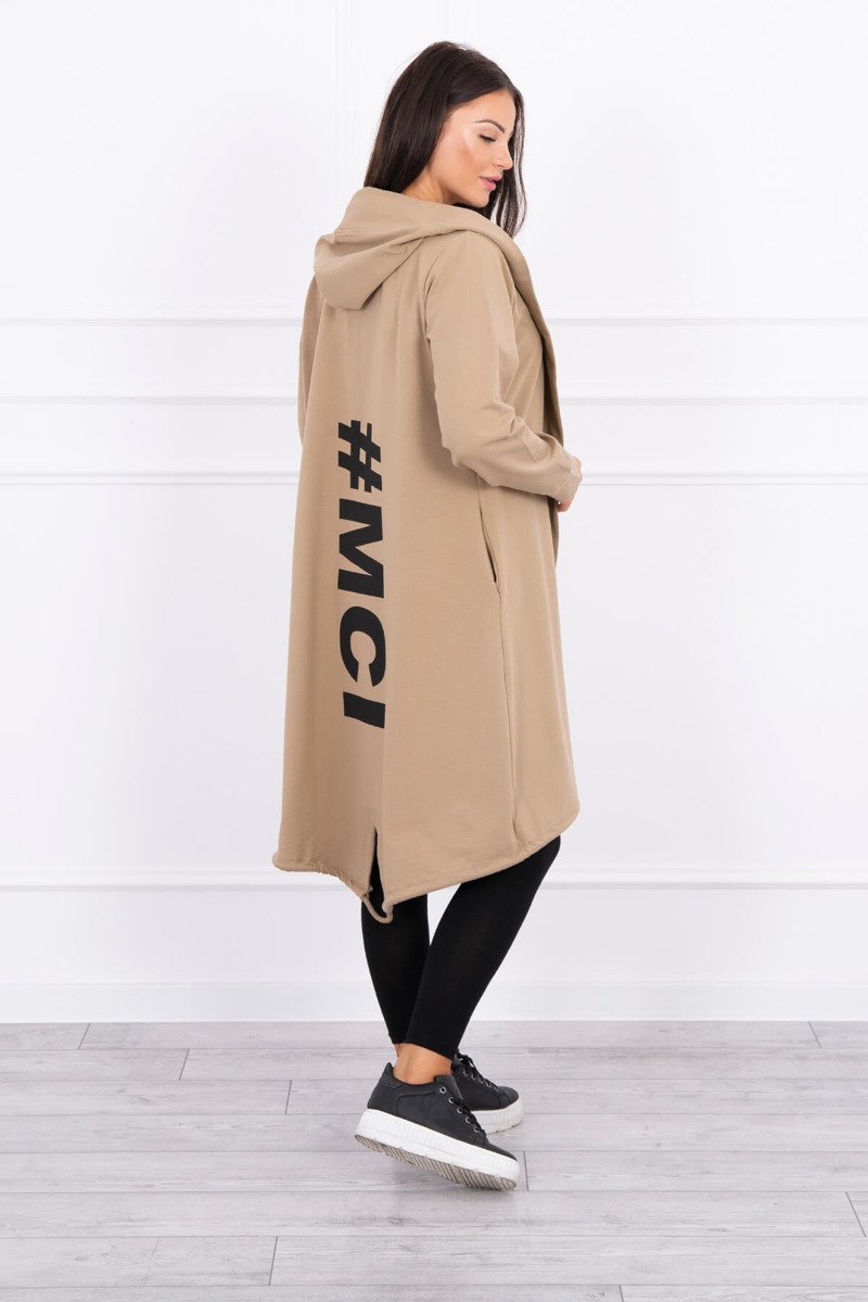 Oversize camel cardigan